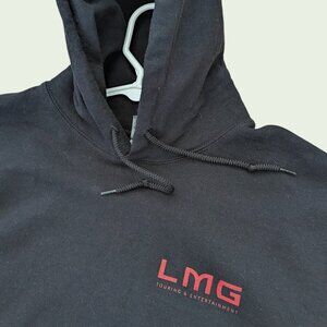 Gildan Heavy Blend Black Men's Non Zip Hoodie - Branded LMG - Size XL